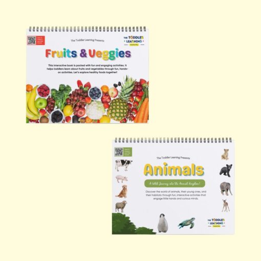 Fruits & Vegetables + Animals Activity Binder Combo