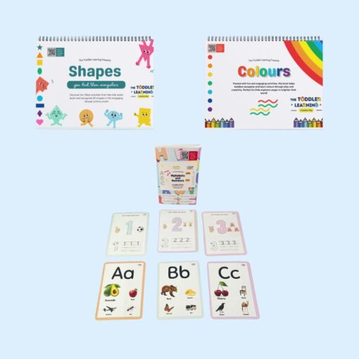 Shapes, Colors & Flashcard Learning Set with free marker