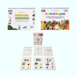 Fruits, Animals & A–Z Flash Learning Combo with 1 free marker
